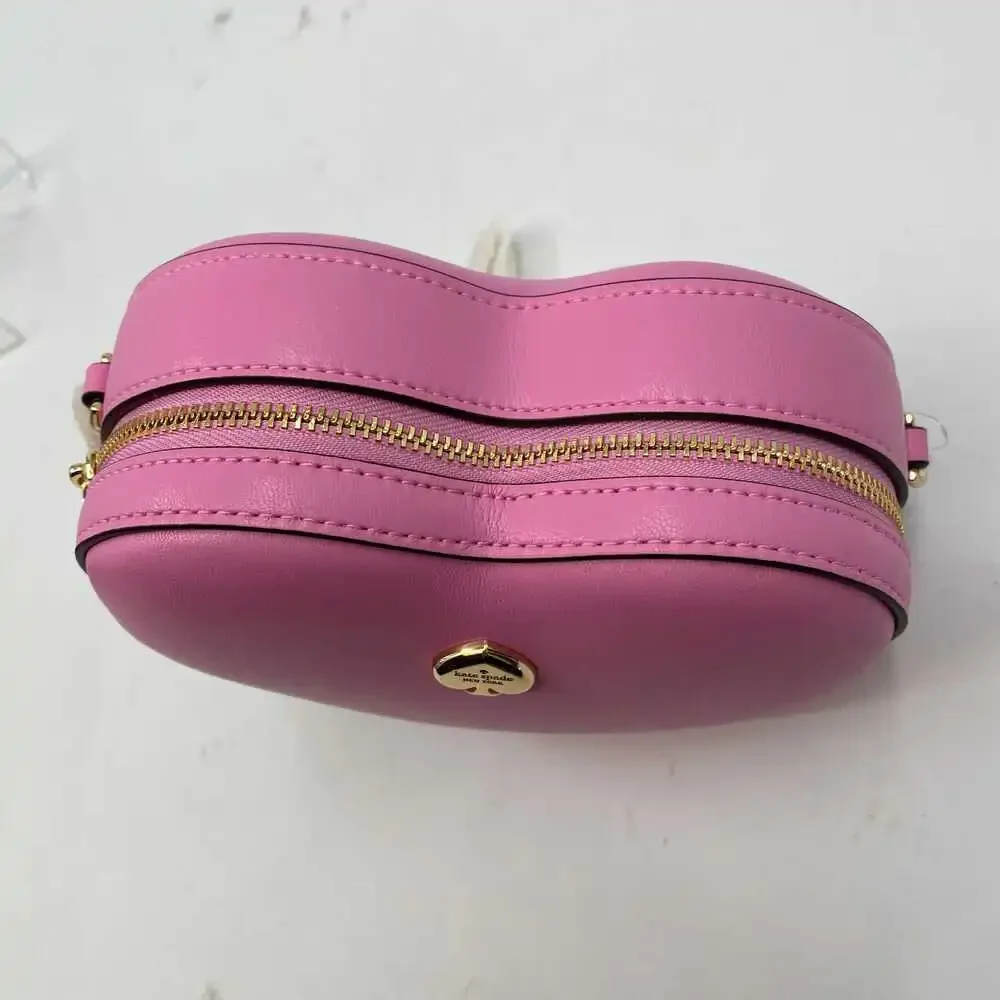Kate Spade Mini Heart Crossbody Leather Bag | OS Pink